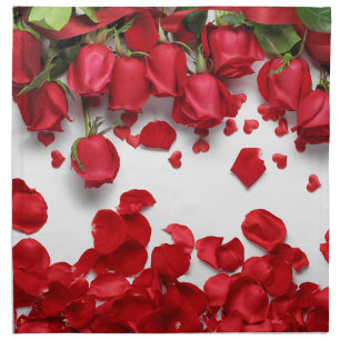 Roses Flowers Cloth Napkin