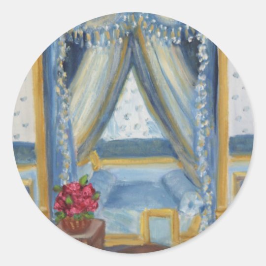 Roses for Josephine: Fontainebleau Chateau Classic Round Sticker