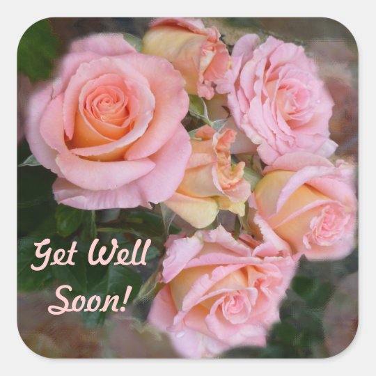 Roses for my Love ~ Get Well Stickers | Zazzle.com