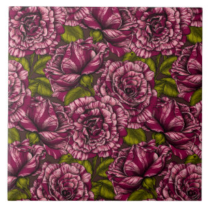 Roses for you ceramic tile