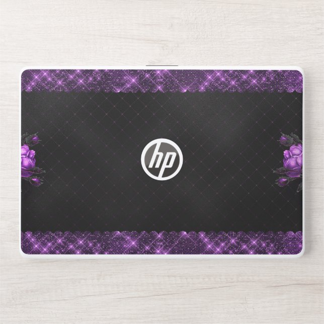 Roses Frame Background  HP Laptop Skin (Front)