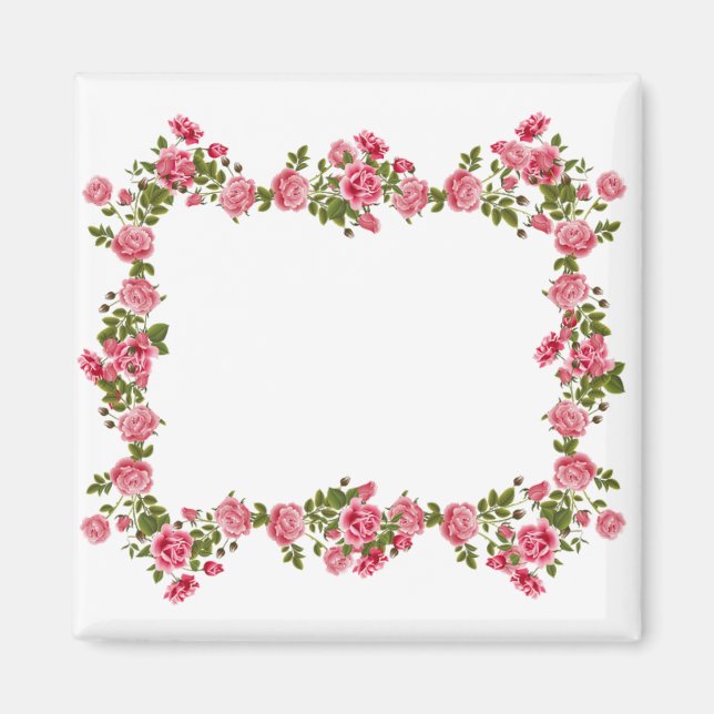 Roses Frame Magnet (Front)