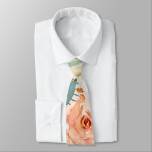 Roses garden neck tie