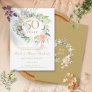 Roses Garland 50th Anniversary Save the Date Invitation