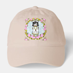 Roses Girl Nurse Hat