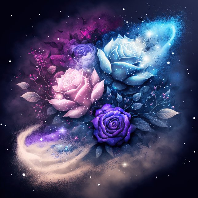 Roses Glowing in Night Sky Jigsaw Puzzle (Creator Uploaded)