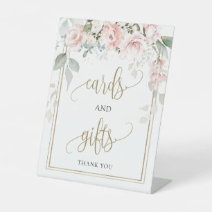 Roses Greenery Foliage Cards & Gifts Pedestal Sign
