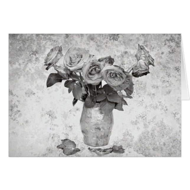 Roses Greeting Card  (Front Horizontal)