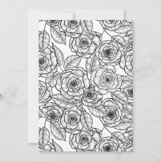 Roses hand drawn pattern (Front)