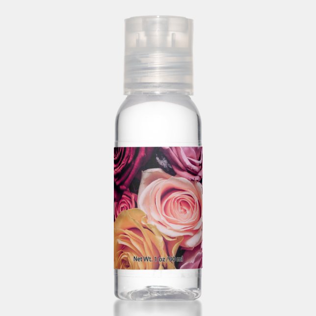 Roses Hand Sanitizer Travel Bottle Set (Front)