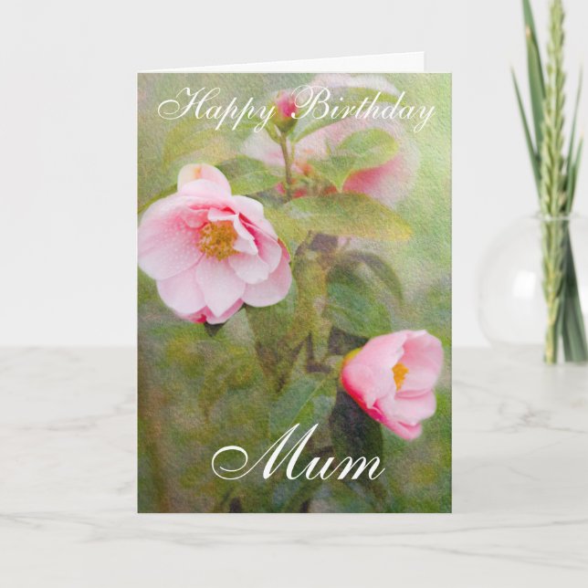 ROSES HAPPY BIRTHDAY MUM GREETING CARD (Front)
