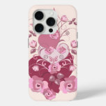 Roses, hearts and Butterflies iPhone case