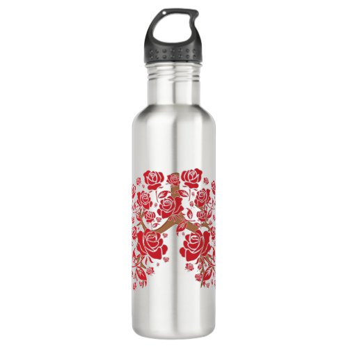 Roses  Hope Stainless Steel Water Bottle