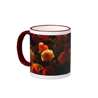 Roses I - Orange, Red and Gold Glory mug