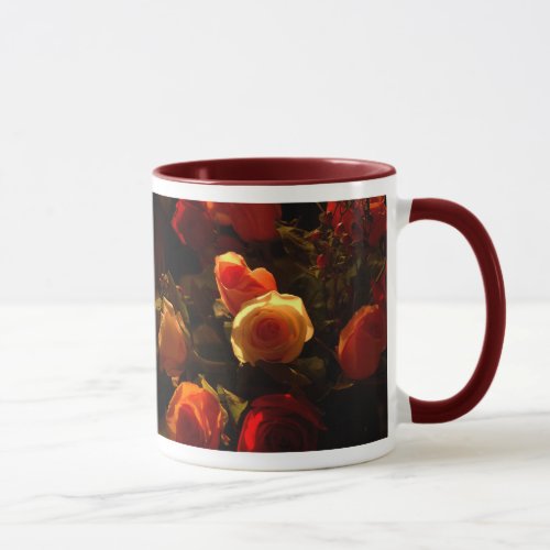 Roses I - Orange, Red and Gold Glory Mug