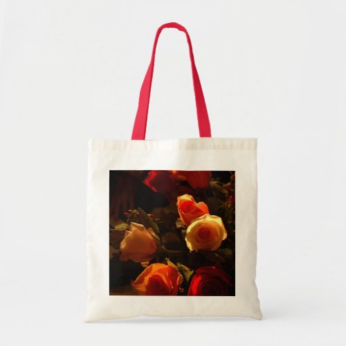 Roses I - Orange, Red and Gold Glory Tote Bag