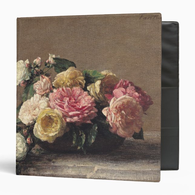 Roses in a Dish, 1882 Binder (Front/Inside)