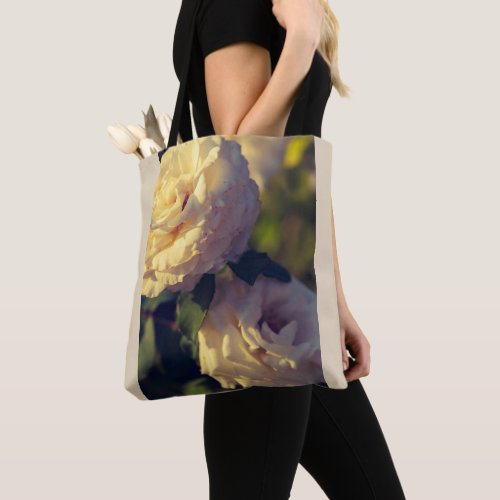 Roses in a  Spring garden Tote Bag