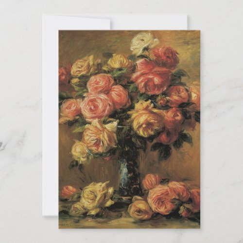 Roses in a Vase by Pierre Renoir Vintage Fine Art