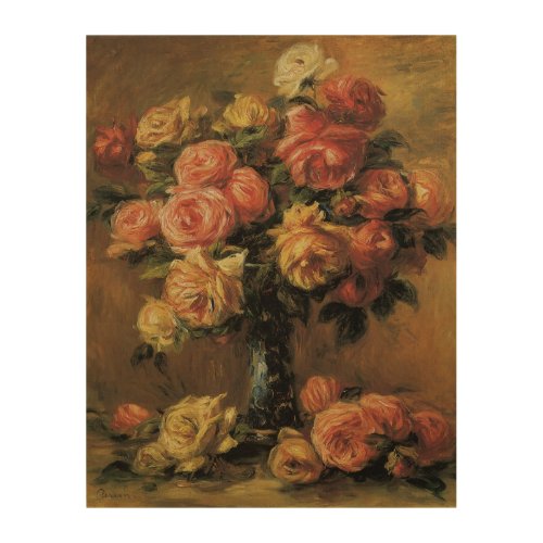 Roses in a Vase by Pierre Renoir Vintage Fine Art