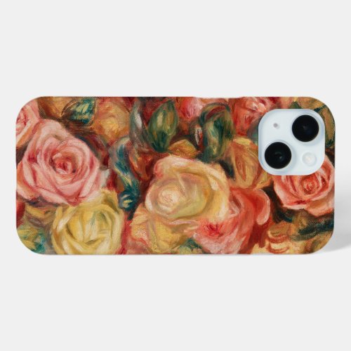 Roses in a Vase by Pierre Renoir Vintage Fine Art iPhone 15 Case