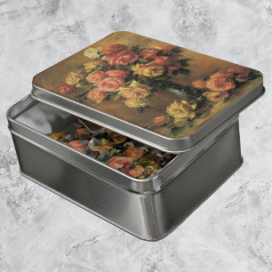 Roses in a Vase by Pierre Renoir, Vintage Fine Art Jigsaw Puzzle