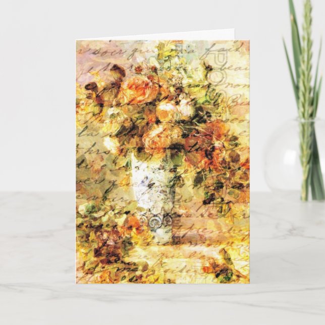 Roses in a Vase Card (Front)