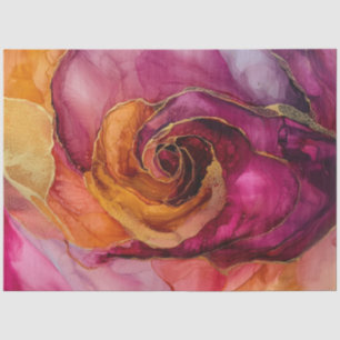 Roses in Alcohol Ink Series Design #30 Tissue Paper