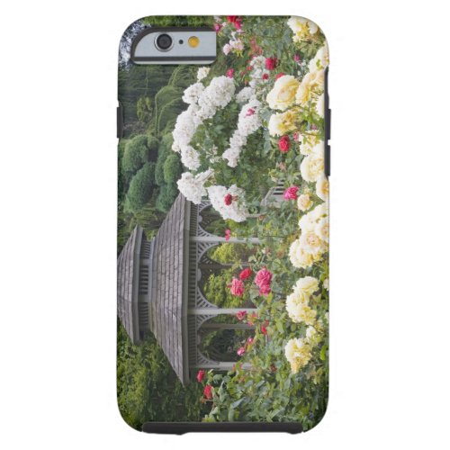 Roses in bloom and Gazebo Rose Garden at the Tough iPhone 6 Case