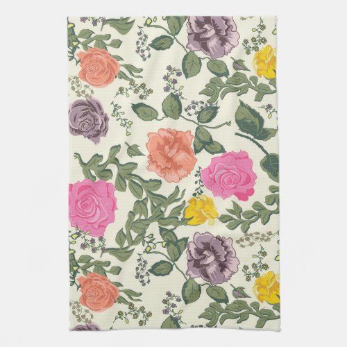 Roses in Bloom Tea Towel Kitchen Towel