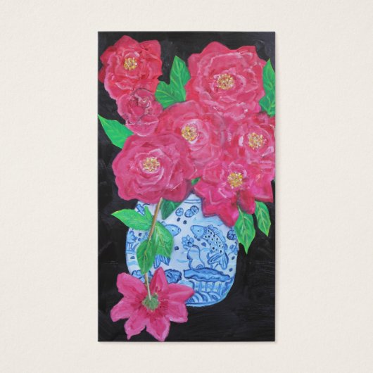 Roses in Chinese Vase (Front)