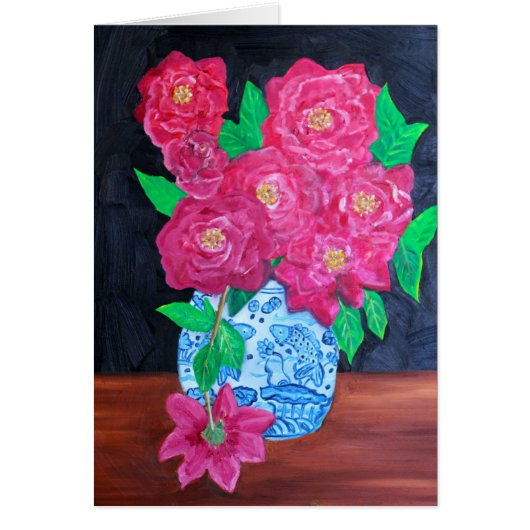 Roses in Chinese Vase (Front)