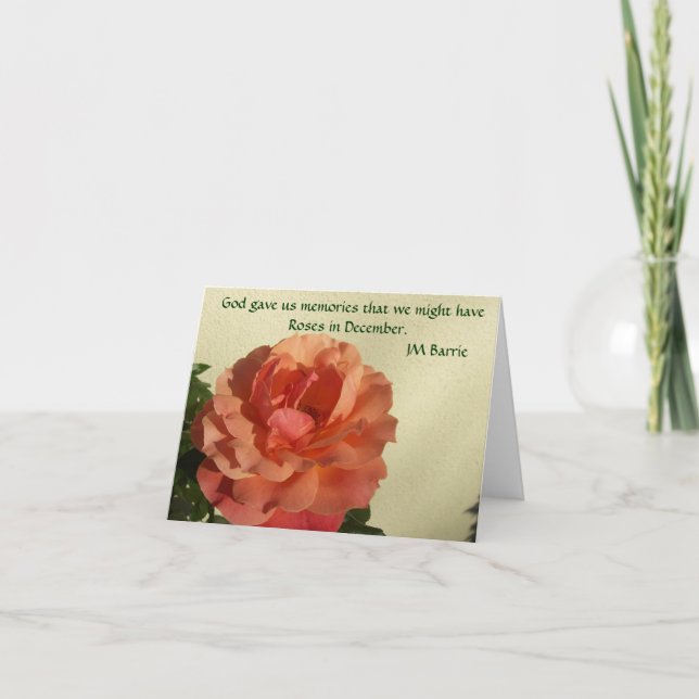 Roses in December Notecard (Front)