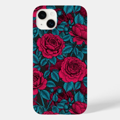 Roses in red and blue Case_Mate iPhone 14 plus case