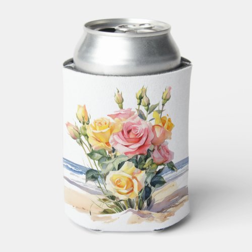 Roses in the beach design can cooler