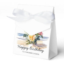 Roses in the beach design favor boxes