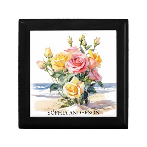 Roses in the beach design gift box