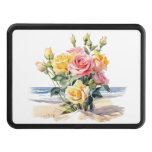 Roses in the beach design hitch cover