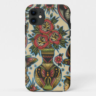 roses in vase iPhone 11 case