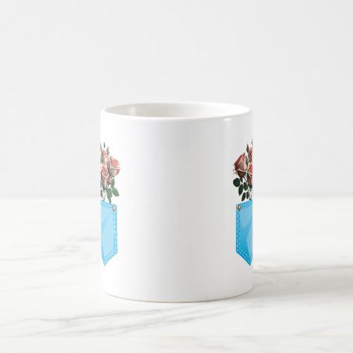 roses inside pocket coffee mug