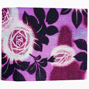Roses, Japanese Vintage Design 3 Ring Binder