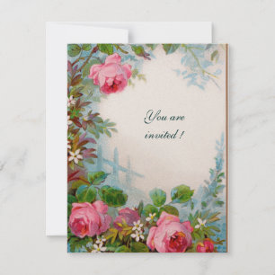 ROSES & JASMINES gold Invitation