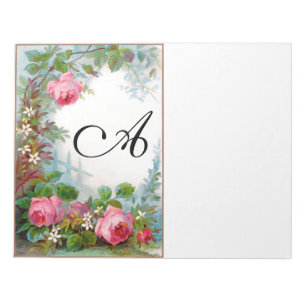 ROSES & JASMINES monogram Notepad