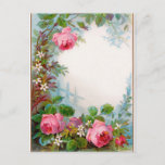 ROSES &amp; JASMINES MONOGRAM POSTCARD