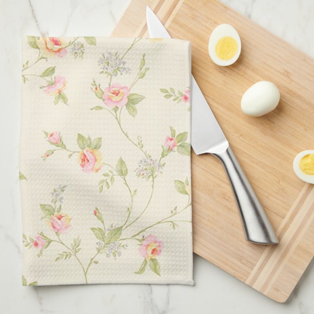 Roses Kitchen Towel (Quarter Fold)