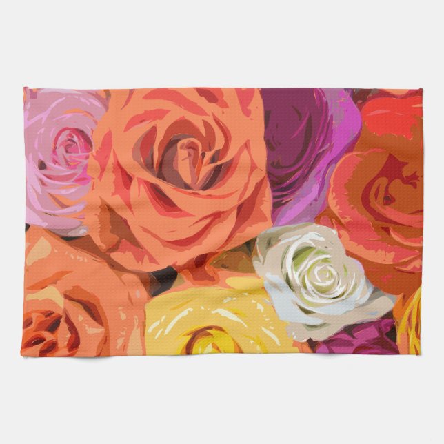 Roses Kitchen Towel (Horizontal)