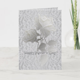 Rose's & Lace Mother's Day Card