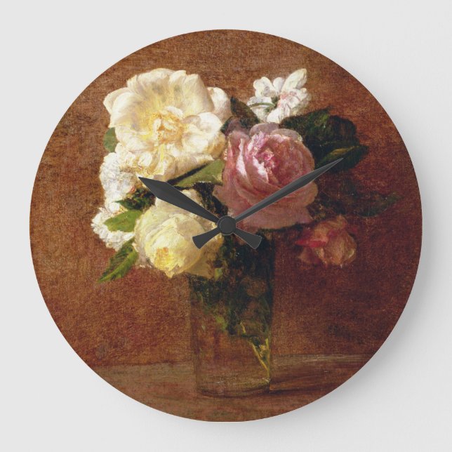 Roses Large Clock (Front)