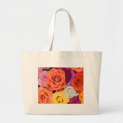 Roses Large Tote Bag