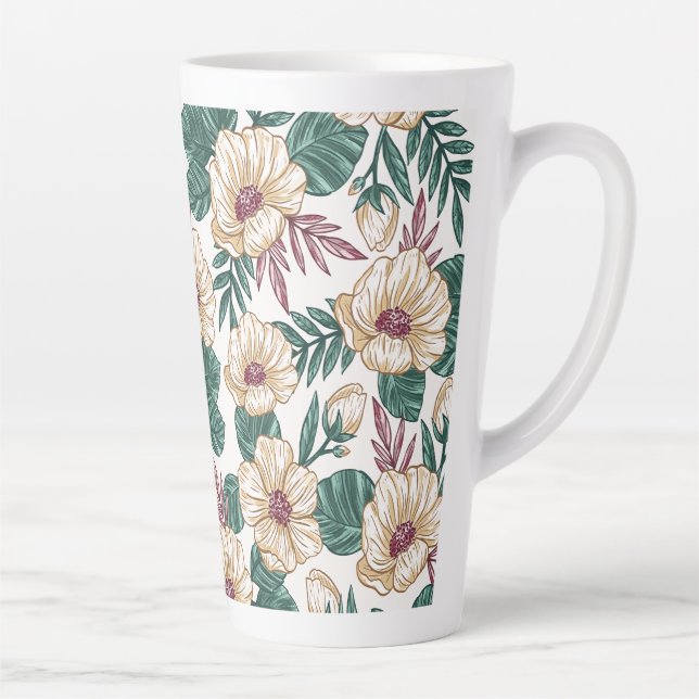 Roses Latte Mug (Right)